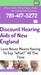 Mobile Screenshot of discounthearingaidsofnewengland.com